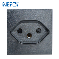 NEPCI Factory 45*45mm AC 250V 10A Module de prise électrique suisse XJY-QB-67 prise cubique suisse