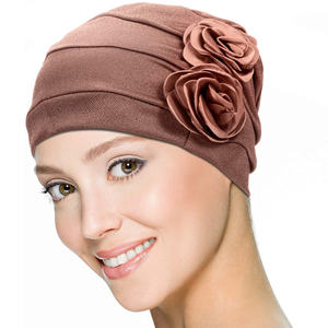 HZO-18115 Turban Chimiothérapie, Bonnet Fleur, Écharpe, Chapeau, Bandeau pour la <span class=keywords><strong>Perte</strong></span> de <span class=keywords><strong>Cheveux</strong></span>, Chapeau pour Patient Atteint de Cancer - Product Image 2