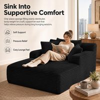 Vakuumkomprimiertes, knochenloses Sofa aus Cord, weiß, gerollt, hochdichter Schwamm, integriertes Schlafsofa