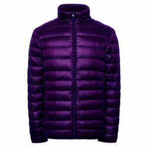 Chaqueta Acolchada con Capucha para Hombre, Diseño Color Block, Relleno de Plumón, Cierre de Cremallera, Resistente al Viento, Estilo Deportivo, Corte Regular, para Invierno - Product Image 6
