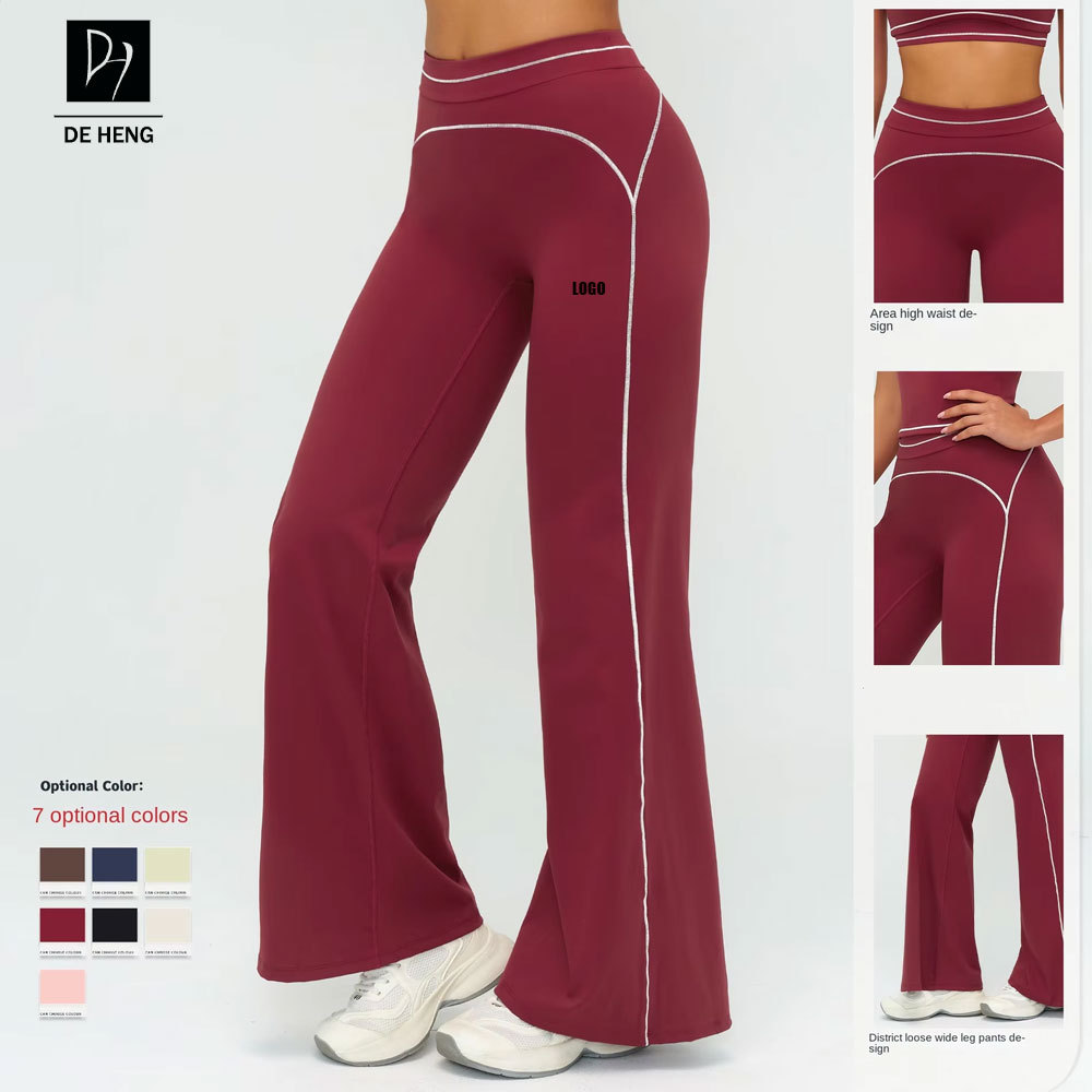 New Arrival Training Wear Woman Clothing Custom Scrunch Butt Leggings Wide Leg Flared Pants Gym Fitness Women Yoga Leggings
