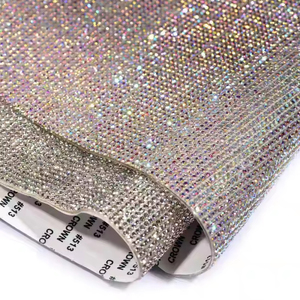 크리스탈 양면 접착 라인 석 다이아몬드 스티커 Strass 메쉬 시트의 명예 - Product Image 4