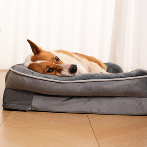 Cama Ortopédica Rectangular Personalizada para Perros, Minimalista, Elegante y Divertida, de Espuma Viscoelástica, Moderna, Antiestrés, para Mascotas, Gatos - Product Image 4