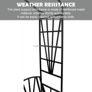 Treillis en métal robuste pour décoration extérieure, résistant à la rouille, pour plantes grimpantes - Product Image 5