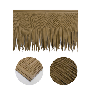 ताड़ के पत्ते सिंथेटिक थेच छत टाइल मशीन 100 सेमी लंबाई फायरप्रूफ यूव प्रतिरोधी जलरोधी 5 साल की वारंटी आउटडोर - Product Image 2