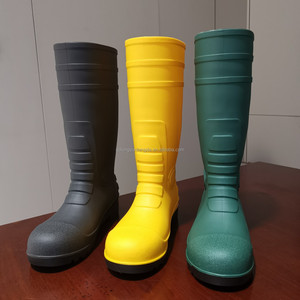 Bottes <span class=keywords><strong>de</strong></span> pluie wellington <span class=keywords><strong>de</strong></span> <span class=keywords><strong>pêche</strong></span> imperméables et bon marché en gros bottes industrielles alimentaires en PVC pour hommes - Product Image 4