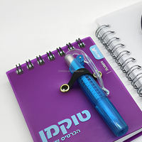 Carnet à spirales compact et mignon avec stylo à bille, logo personnalisé, bloc-notes ligné de poche pour cadeau promotionnel d'entreprise