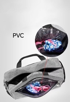 Sac de voyage de grande capacité sac de sport léger pour raquette de sport sac de sport fitness avec sac sec en PVC compartiment de rangement pour chaussures pour hommes