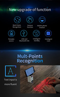 Mini projecteur laser virtuel magnétique à la mode, portable, sans fil, pour ordinateur, clavier mobile