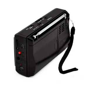 Mini tocha portátil recarregável de led, rádio am fm com 8 bandas, usb, PX-51U