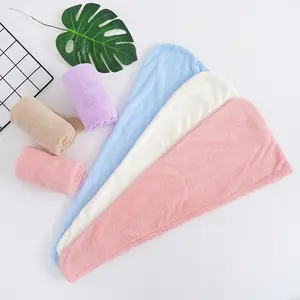 여자 여자를 위한 주문 빠른 건조한 Microfiber 머리 터번 포장 수건