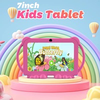 Tableta Educativa Portátil Android 12 de 7 Pulgadas, 4GB 32GB, para Niños, Tableta Infantil para el Aprendizaje de Niños Pequeños