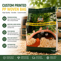 Sac tissé agricole en PP - Emballage personnalisé réutilisable pour engrais et riz, capacité 50 kg/1 tonne