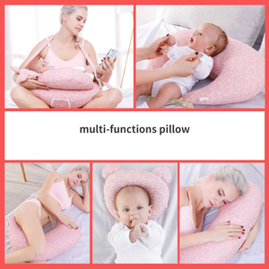 Coussin d'allaitement multifonctionnel pour bébé et maternité, coussin de soutien lombaire réglable pour femme enceinte, housse lavable à couches multiples - Product Image 5