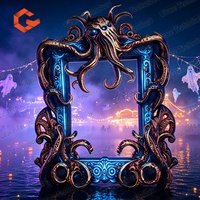Nouveautés Accessoires d'Halloween Cadre Photo Gonflable pour Selfie Articles Promotionnels pour Fête Bar Festival Décoration