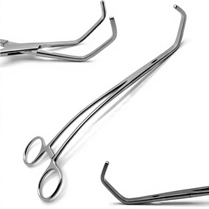 คีมหนีบหลอดเลือดแบบไม่ทำให้เกิดการบาดเจ็บ A-1 VERITAS Satinsky Atraumatic Tangential Clamps  ทำจากเหล็กกล้าไร้สนิม ใช้ซ้ำได้ สำหรับการผ่าตัดทางหู คอ จมูก - Product Image 1