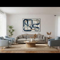 Impressions d'art abstrait sur toile, faites à la main, pour la décoration de salons et d'hôtels, vente en gros personnalisée