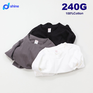 T-shirt a manica lunga in <span class=keywords><strong>cotone</strong></span> 100% da 240 g/m², tinta unita, di alta qualità, unisex, bianca, per uomo e donna - Product Image 4
