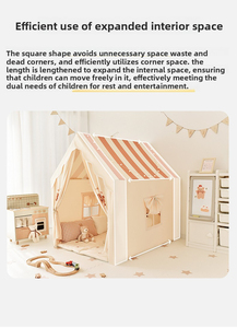 Tente de jeu Château de Princesse, portable pour intérieur, avec lumières, en polyester stable, jouet pour enfants, pour bébés filles et garçons de 3 ans et plus - Product Image 2