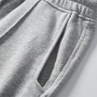 Pantalon de jogging décontracté pour homme grande taille, mi-lourd, en coton biologique 100% de haute qualité, avec taille élastique, modèle vierge