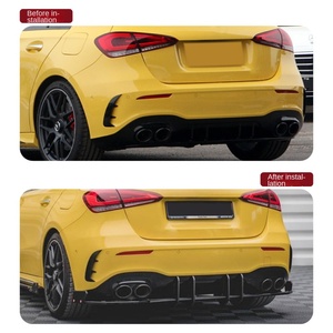 Diffusore Posteriore in ABS W177 per <span class=keywords><strong>Mercedes</strong></span> Benz Classe <span class=keywords><strong>A</strong></span> W177 A35 A45 AMG <span class=keywords><strong>2018</strong></span>+ - Product Image 4