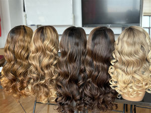 Venta al por mayor barato pelucas de cabello humano Balayage Color Body Wave HD 13*5 encaje frontal cabello humano con línea de cabello prearrancada - Product Image 6