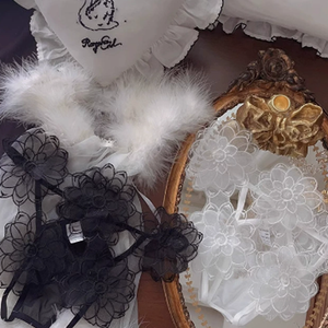 Tanga Sexy de Encaje Bordado, Ropa Interior Transparente Ajustable para Mujer Madura, Tanga con Letra Inicial - Product Image 4