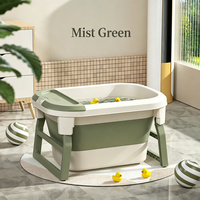 Baignoire Bébé Pliable Luxe en Plastique, Grande Taille, Autoportante, pour Spa et Bain de Bébé