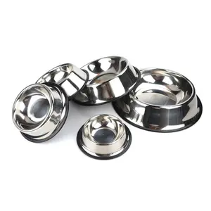 Edelstahl Pet Dog Bowl Pet Wasser futters chale Metall Pet Food Container