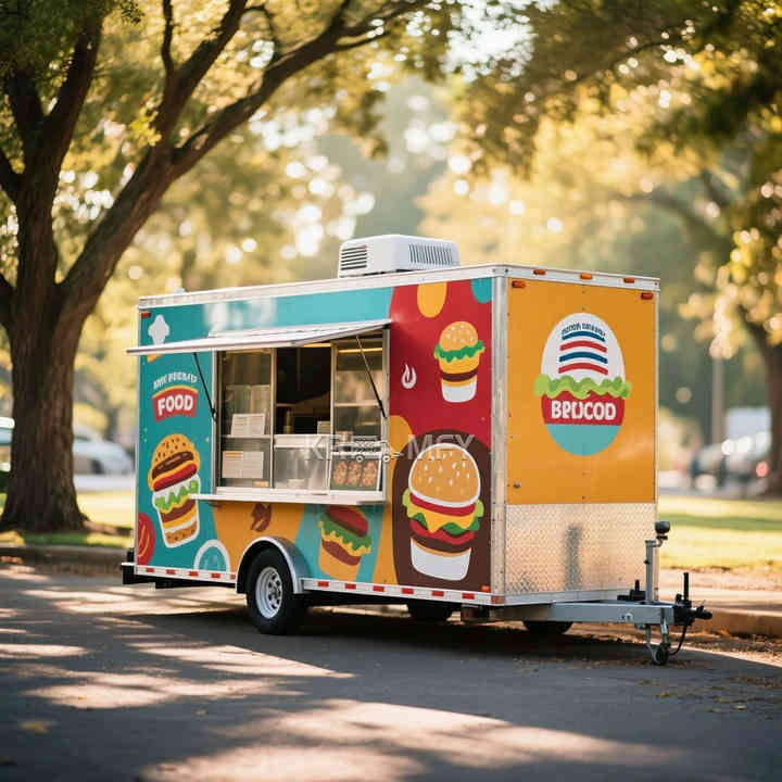 China Mobile Pizza Oven Food Truck Trailer Street Fast Food Trailer ...