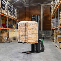 Transpalette électrique HANGCHA 1,2 2 tonnes 48V Batterie au lithium Chariots élévateurs électriques Chariot élévateur à fourche debout