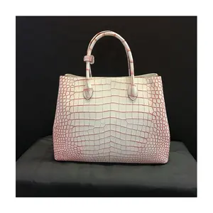Top quality classic style custom women's exotic genuine crocodile leather skin handbag bag