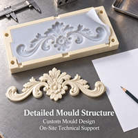 Moule d'ornement de fenêtre en résine Tietuo + noyau en silicone PU C292-G3, résistant à l'humidité, pour un usage longue durée, revue des dessins du partenaire de moulage