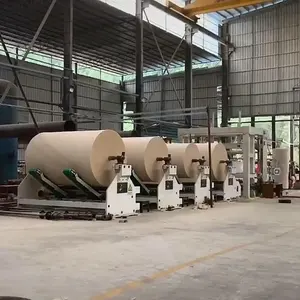 50 Ton Per Dag Afval Hout Bamboe Recycle Pulp Crescent Toiletpapier Papier Making Machine