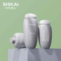 Tube en plastique personnalisé mignon de 250 ml orange rose vert pour lotion crème pour les mains écran solaire emballage cosmétique