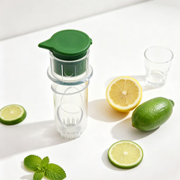 Anti-spat handpers citruspers voor citroen, limoen, sinaasappel, voor thuis & bar gebruik, draagbare mini handmatige citroenpers