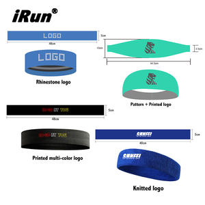 Irun Tùy Chỉnh Phòng Tập Thể Dục Yoga Đàn Hồi <span class=keywords><strong>Headband</strong></span> Chạy Thể Thao <span class=keywords><strong>Headband</strong></span> Bóng Rổ Đi Xe Đạp Đào Tạo Sweatbands - Product Image 3