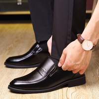 Mocassins de ville pour hommes en cuir à lacets, respirants et confortables, adaptés aux quatre saisons, pour les hommes d'âge mûr et les papas actifs