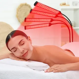Red Light Therapy Device With Stand Adjustable 660 Red Light And 850 Near Infrared Light For Body At Home Skin Care Pain Relief