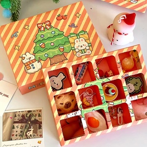 Boîte <span class=keywords><strong>cadeau</strong></span> <span class=keywords><strong>de</strong></span> Noël en carton blanc, boîte mystère pour enfants avec séparateurs, boîte surprise vide faite <span class=keywords><strong>maison</strong></span> pour anniversaire - Product Image 2