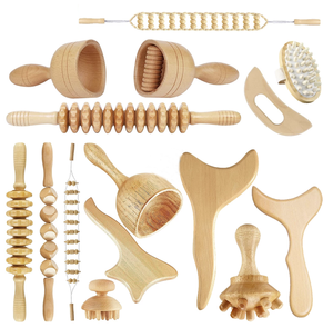 Rodillo de madera para masaje de espalda, cuerda hecha a mano, masajeador de espalda, rodillo, cinturón de masaje de madera, madera para el alivio del dolor muscular linfático corporal - Product Image 6