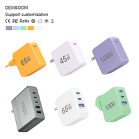 Adaptateur de chargeur mural rapide 45W 65W 100W 160 W, tout-en-un, port USB-C, pour Xiaomi, iPhone, Samsung, ordinateur portable et téléphone mobile; chargeurs PD GaN.