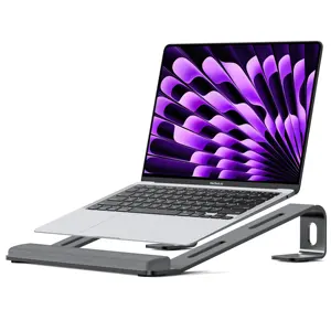 애플 맥북 에어 프로 델 HP 10-15.6 인치 노트북을위한 알루미늄 인체 공학적 접이식 휴대용 데스크탑 노트북 스탠드