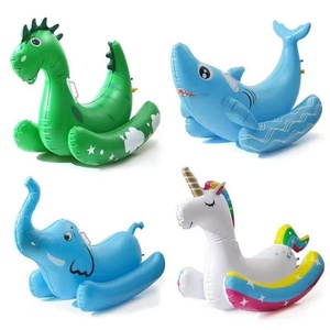 Bateau gonflable 2-en-1 de 72 pouces pour piscine, grand dinosaure, pour l'été, équipement de loisirs aquatiques gonflable - Product Image 5