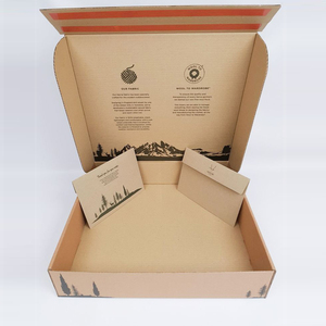Cajas de Envío Marrones con Logotipo Personalizado Impreso y con Insertos |   Caja de Envío Corrugada Ecológica para Comercio Electrónico y Suscripciones - Product Image 1