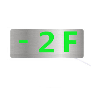 Alta calidad 3W montado en la pared recargable Ni-cd batería de respaldo marco de aluminio señal de salida de seguridad precaución señal de advertencia de Escape - Product Image 2