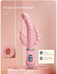 Juguete Sexual Anal de Punto G para Mujeres, Vibrador con <span class=keywords><strong>Doble</strong></span> Lengua, Estimulador de Clítoris, <span class=keywords><strong>Doble</strong></span> Varilla para Adultos - Product Image 5