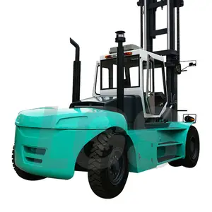 Schwerlast-Diesel-Forklift-Lkw 10 Tonnen 12 Tonnen 15 Tonnen Gabelstapler mit Kabine und Klimaanlage Arbeiten im Container