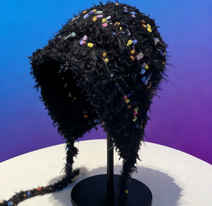 Gorro de Punto Retro con Borlas <span class=keywords><strong>para</strong></span> <span class=keywords><strong>Mujer</strong></span>, Nuevo Gorro con Rayas Coloridas <span class=keywords><strong>para</strong></span> Otoño e Invierno, Gorro Cálido y Moderno, <span class=keywords><strong>Tejido</strong></span> Común - Product Image 4