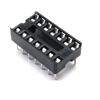 Base de support CI DIP 16 broches pour microcontrôleurs et puces CI, connecteur de carte PCB électronique pour prototypage et utilisation matérielle